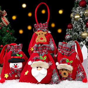 圣诞节苹果袋儿童礼物袋小礼品袋