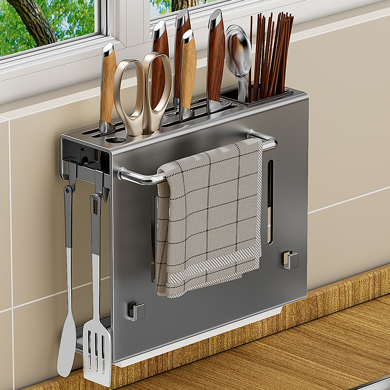 可拆卸刀架筷筒置物架