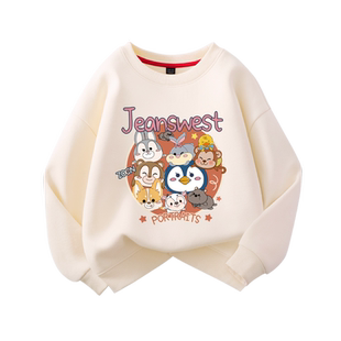 真维斯童装女童卫衣春秋款大童2026新款休闲服装儿童薄款长袖上衣