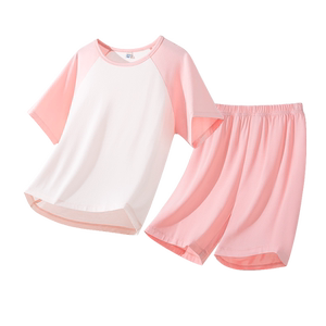 真维斯童装女童睡衣睡裤夏款儿童莫代尔薄款家居服大童空调服套装