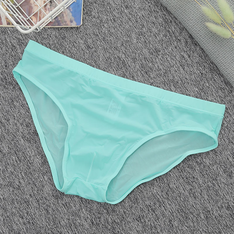 男士冰絲透明一片式無痕內褲透氣