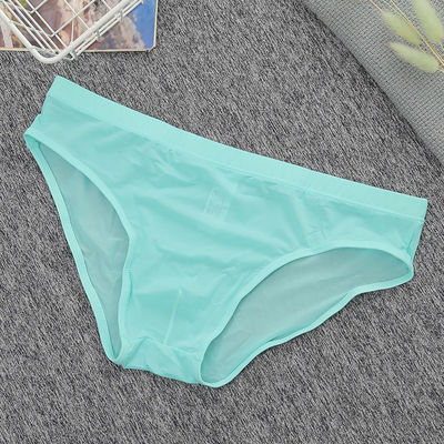 男士冰丝透明一片式无痕内裤透气
