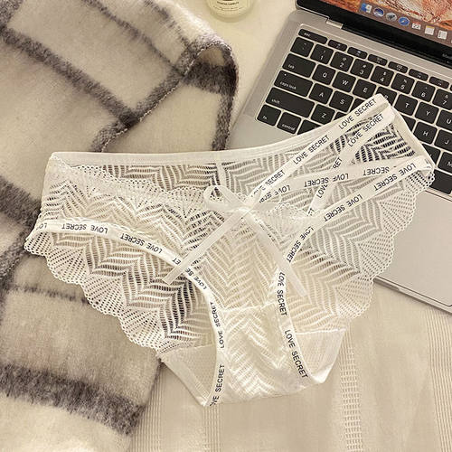 镂空交叉带低腰纯欲内裤