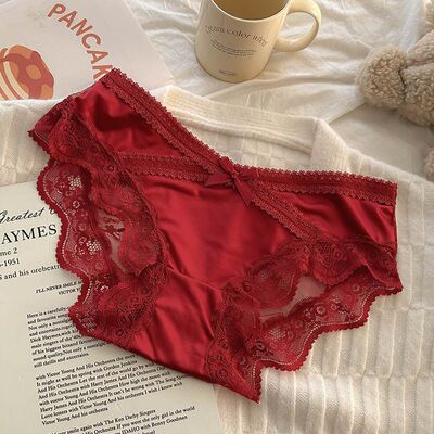 性感法式轻奢蕾丝内裤女