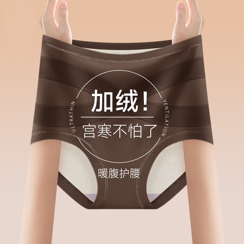 防寒内裤女士纯棉抗菌保暖女式高