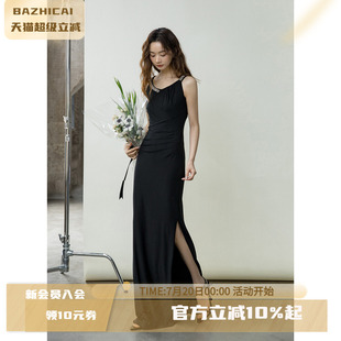 垂感面膜裙 1645 顺滑舒适礼服 显瘦显腿长高腰直筒裙连衣裙