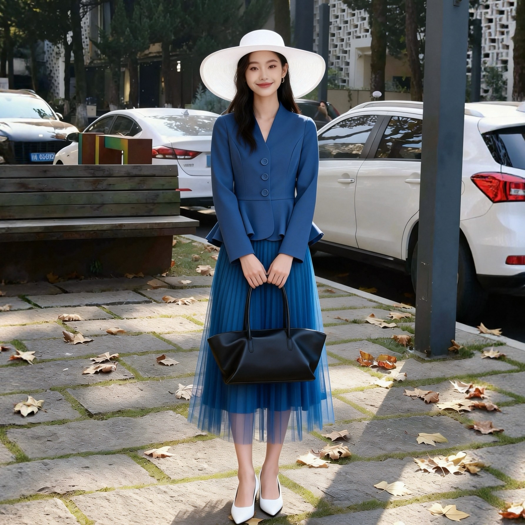 优雅风琴丨蓝色短款西装春秋赫本风西装2453小外套装气质显瘦长裙,女装/女士精品,西装,淘宝优惠券,粉丝福利购,淘宝优惠卷