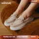 羊毛增高圆头厚底女鞋 Allbirds乐福鞋 Slip On新款 Wool Booster