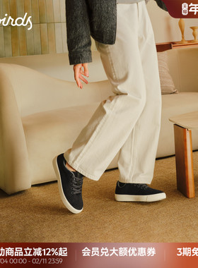 Allbirds德训鞋Booster Fleece新款绒面厚底云感柔软羊毛男休闲鞋