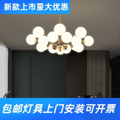 全铜北欧分子灯魔豆吊灯吊灯客厅灯设计师创意个性后现代简约工厂