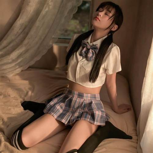 制服女床上学生水手服jk制服纯欲制服套装情感趣味性感套装女纯欲