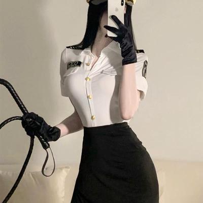 l性感制服套装夜场纯欲cosplay空姐装秘书女警大码机师装