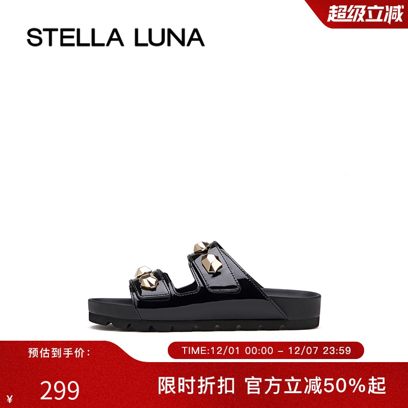 魔术贴扣饰潮流勃肯拖