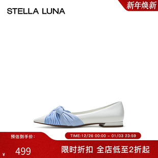 单鞋 24SS官方新品 KNOTFEST 扭结装 STELLA 饰芭蕾平底鞋 LUNA女鞋