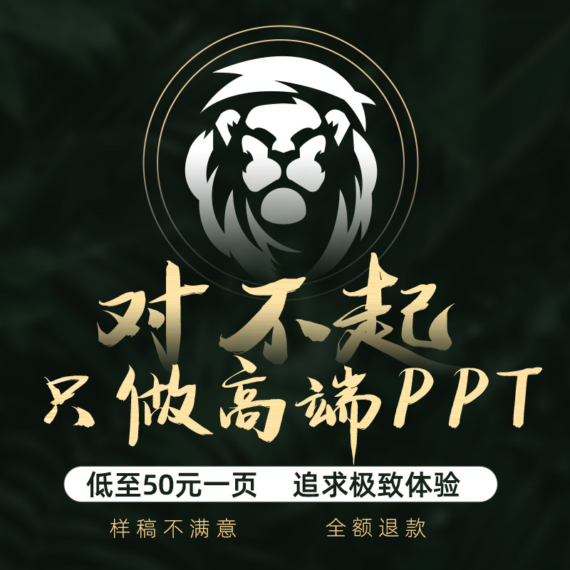 高端ppt代制作代做美化修改工作设计总结汇报述职企业宣传演讲PPT