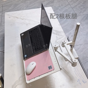 新夹桌式标准款笔记本电脑支架托床边宿舍翻转上铺空桌懒键盘悬臂