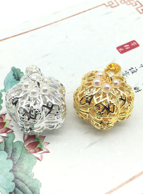 古风香丸球吊坠可打开镂空梅花香囊吊坠diy饰品配件送女生礼物