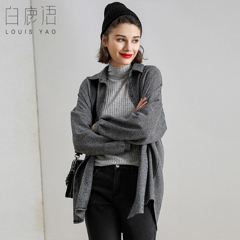 白鹿语休闲风常规外套