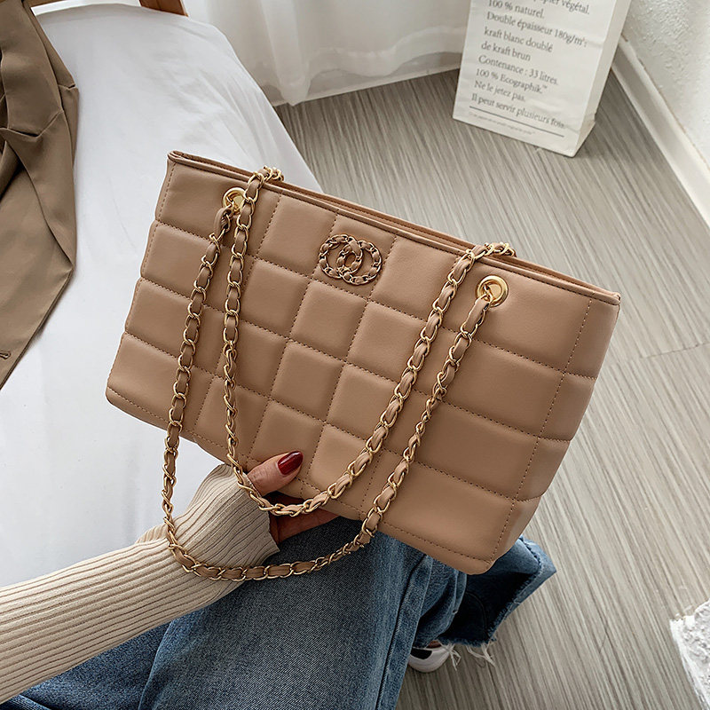 网红大包包女包2020流行新款潮时尚百搭小方包简约链条单肩斜挎包