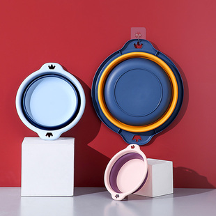 婴儿洗脸盆可折叠洗屁屁股新生儿童用品宝宝2可爱小脸盆盆子 3个装