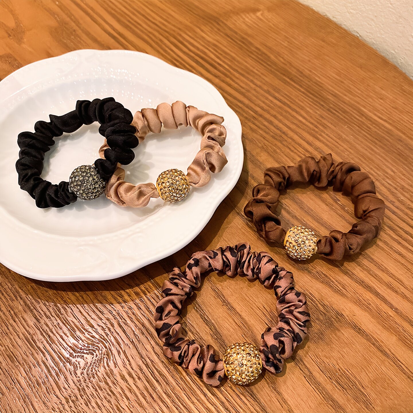 日韩风水钻发绳女高弹力皮筋扎头发头绳气质发圈轻奢高级感发饰