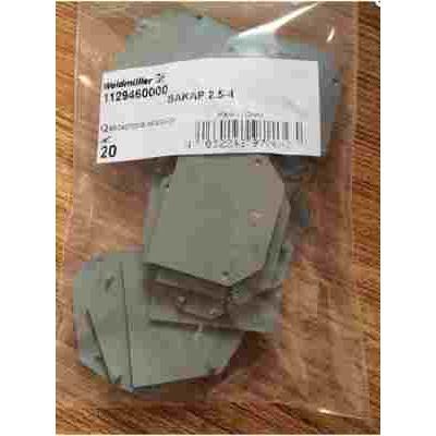 魏德米勒接线端子SAKDU 2.5N 配套挡板 1129460000   SAKAP 2.5-4