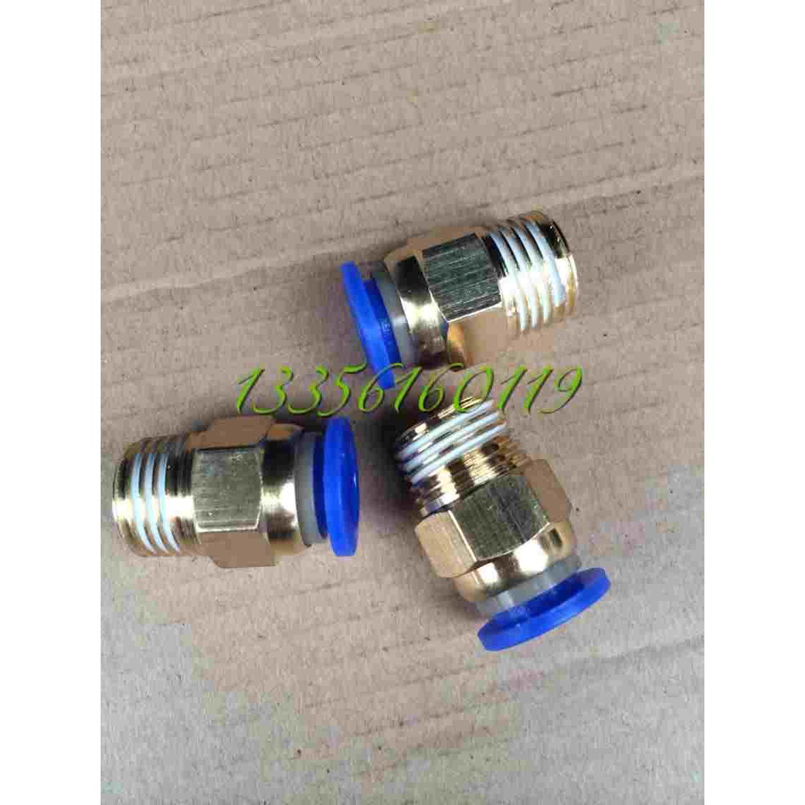 气动元件快插接头APC10-03螺纹直通4-M5/PC6-01/PC8-02/12-04 16