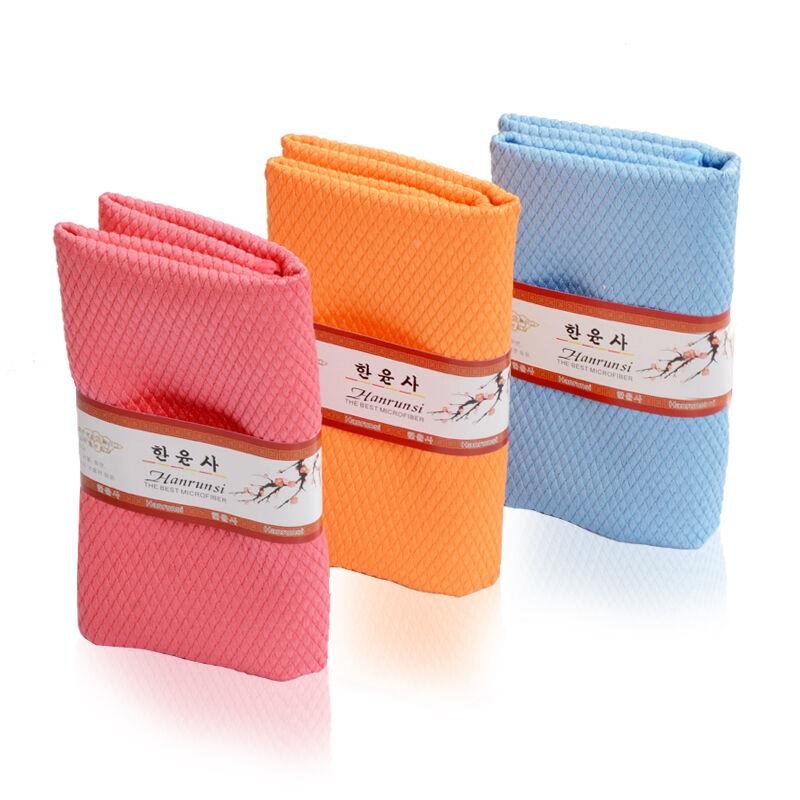 擦玻璃毛巾抹布吸水不掉毛擦玻璃鱼鳞布厨房擦桌抹布洗碗三条装