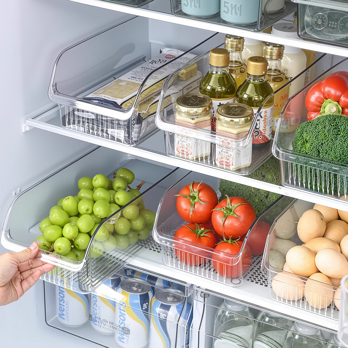 冰箱收纳盒抽屉式整理保鲜盒