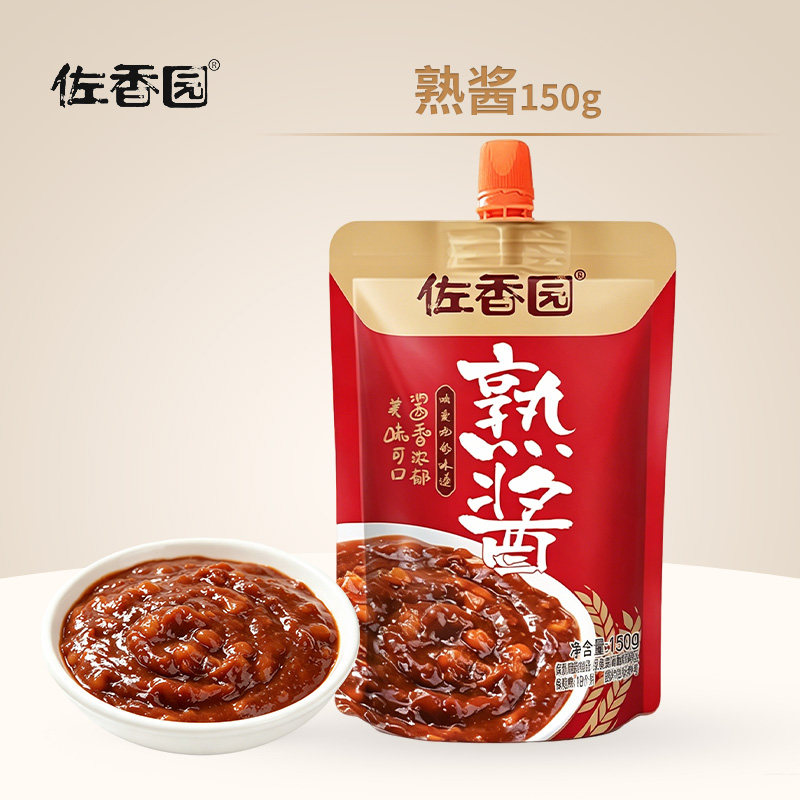 佐香园熟酱150g农家大酱东北即食大葱蘸酱菜拌面调味黄豆酱豆瓣酱