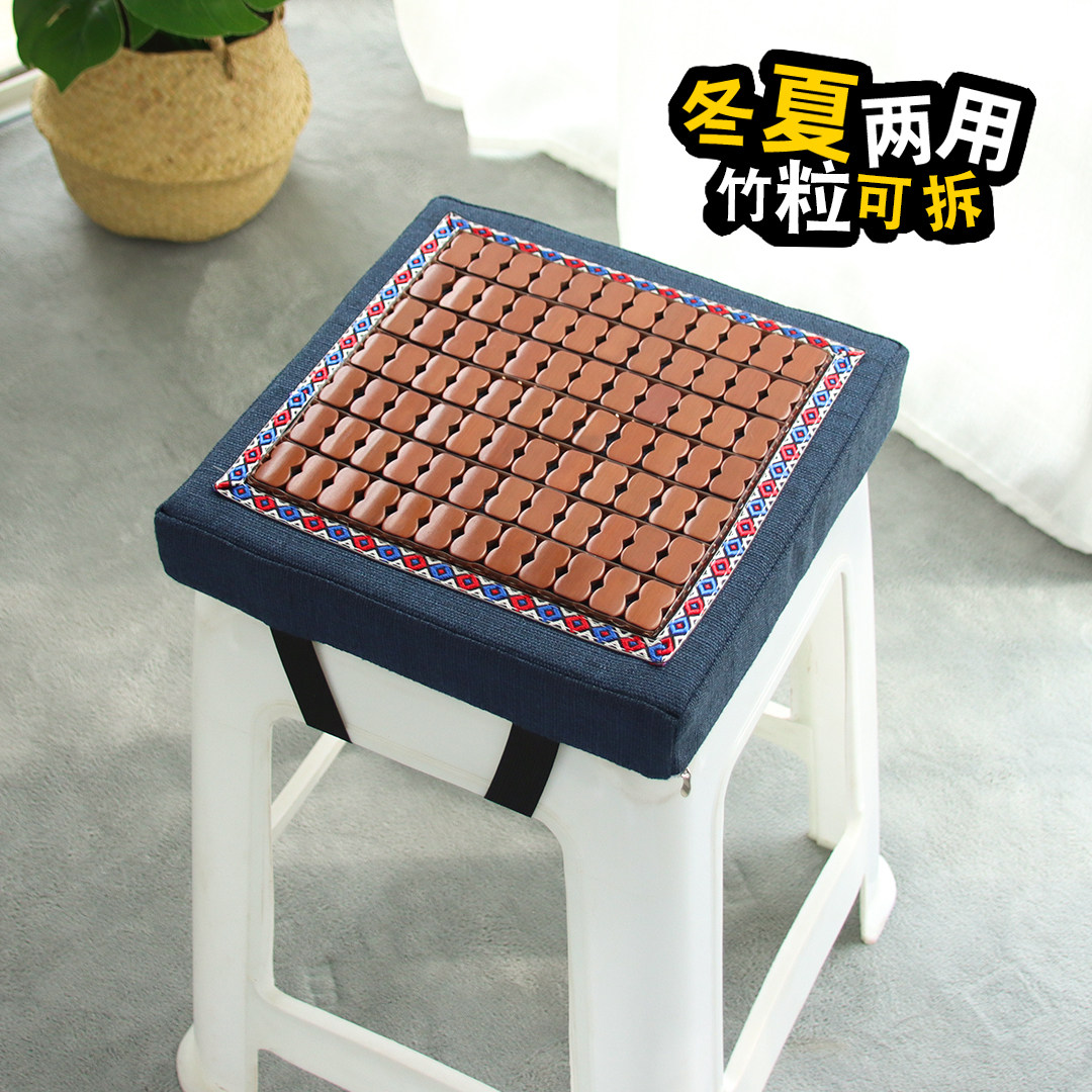 夏天竹垫方凳坐垫服装厂专用图片
