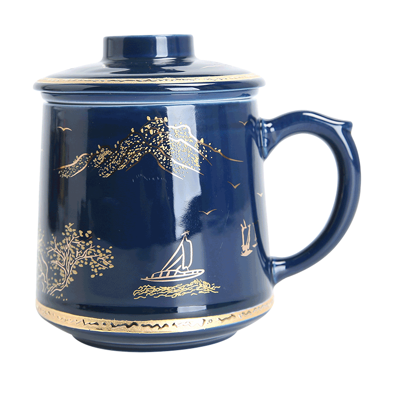 茶具带过滤办公杯