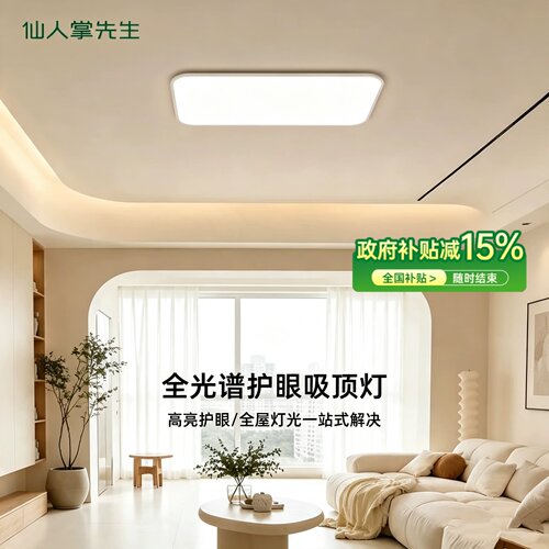 全光谱护眼客厅卧室吸顶灯