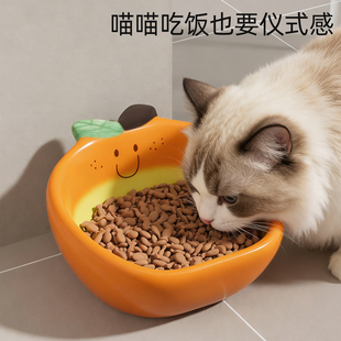 宠物碗陶瓷水果猫碗狗粮猫粮宠物居家可喝水喂粮陶瓷碗不黑下巴碗
