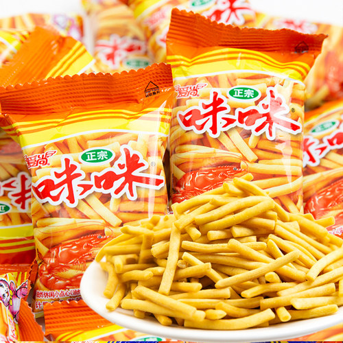 爱尚咪咪大礼包薯片虾条蟹味粒