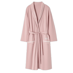 猫人睡袍女四季通用秋冬季浴衣纯棉睡衣可外穿酒店浴袍家居服晨袍