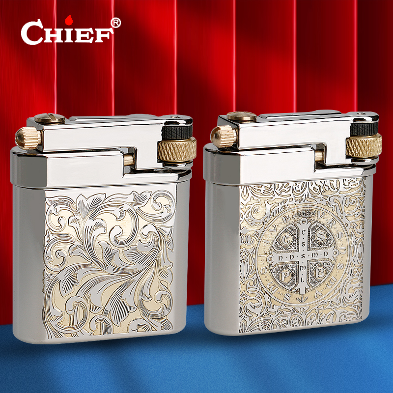 男朋友礼品首领侧滑复古砂轮点火