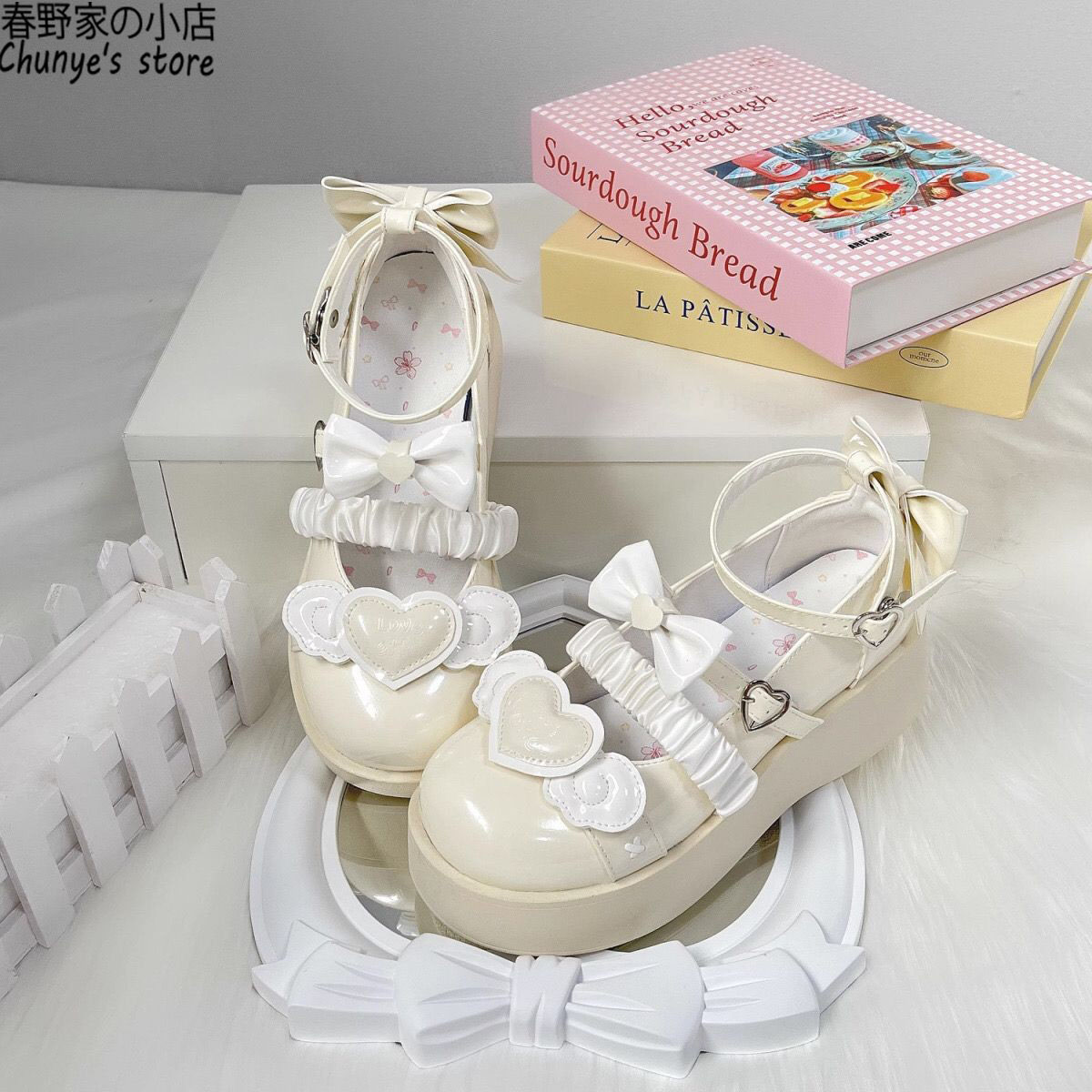 日系学生jk制服厚底小皮鞋春野家