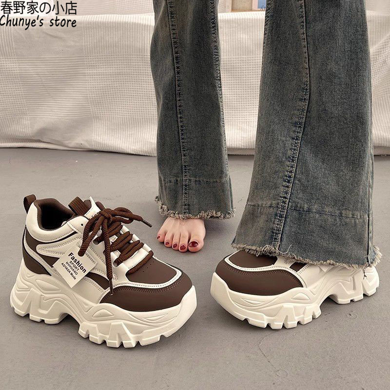 松糕厚底老爹鞋增高显脚小春野家