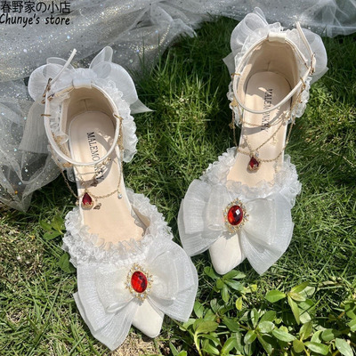法式Lolita高跟鞋洛丽塔春野家