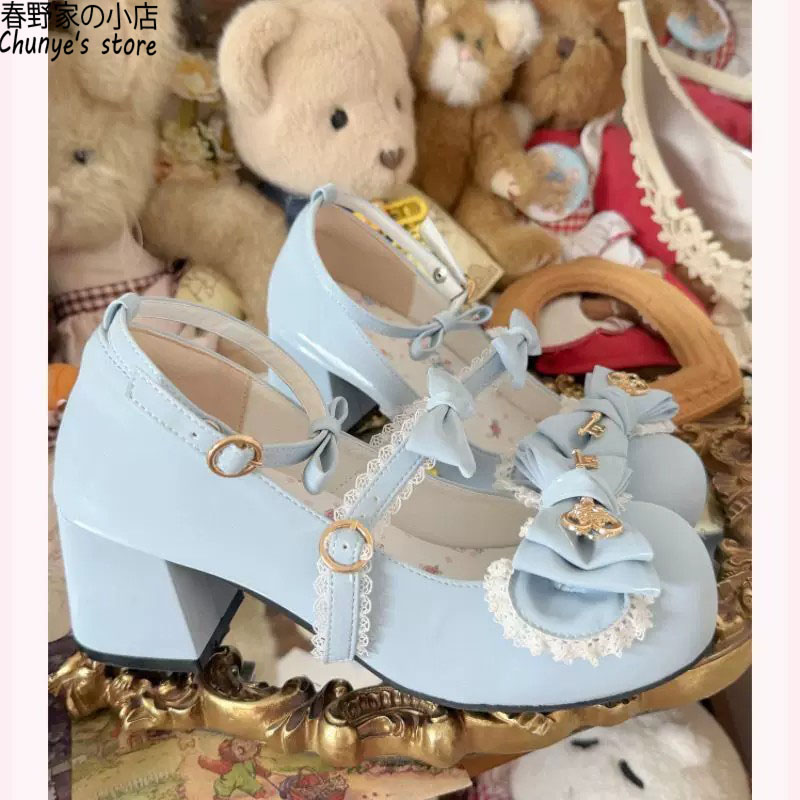 春野家丝光正品Lolita娃娃鞋甜美图片