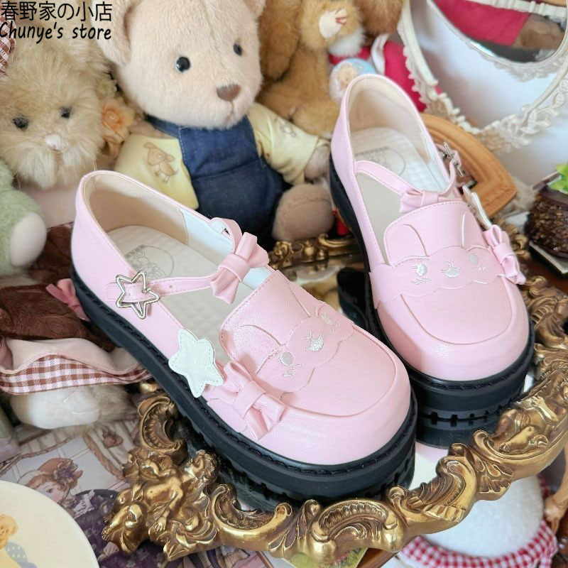 原创可可圆头小众洛丽塔春野家