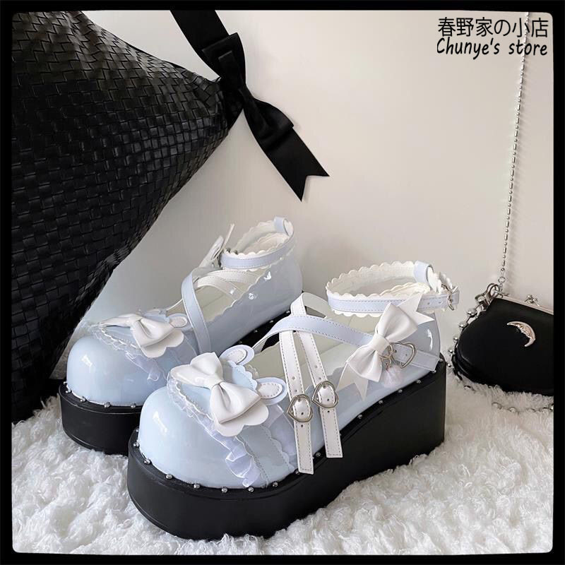 洛丽塔鞋小皮鞋JK配裙子春野家