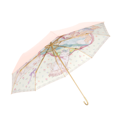 弯钩少女心太阳伞女防晒