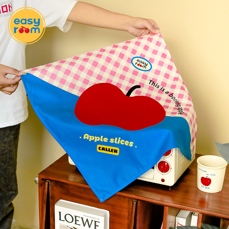 防尘盖布烤箱空气炸锅微波炉可爱苹果防尘方巾家用茶杯小茶盘盖布,居家布艺,万能盖巾,淘宝优惠券,粉丝福利购,淘宝优惠卷