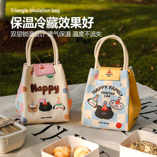 上班族保温饭盒袋加厚手提袋便当盒饭袋外出饭盒袋子便当袋早餐包