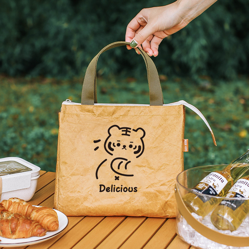 上班族带饭包铝箔杜邦纸手提饭袋