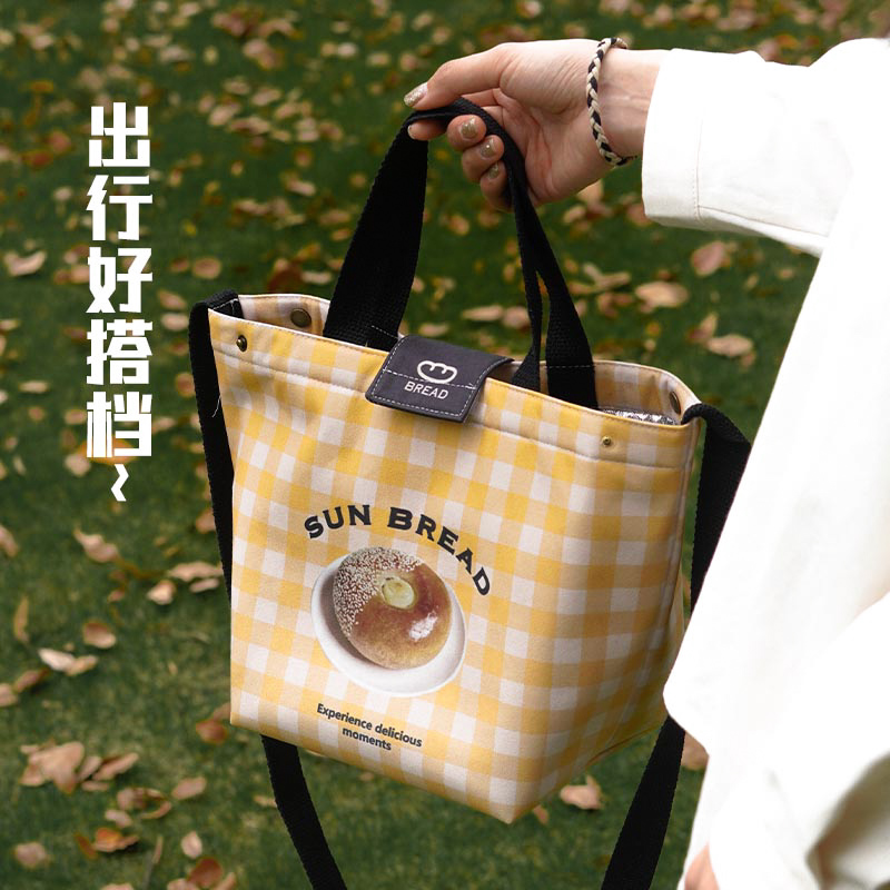 可斜挎便当包便携铝箔保温