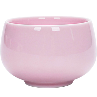 粉色陶瓷喝茶品茗杯女生茶盏花茶主人杯单杯功夫茶具杯子家用简约