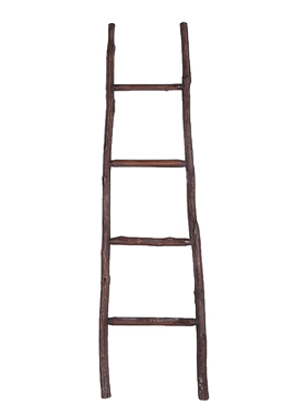创意仿古实木梯子摆件民宿装饰品